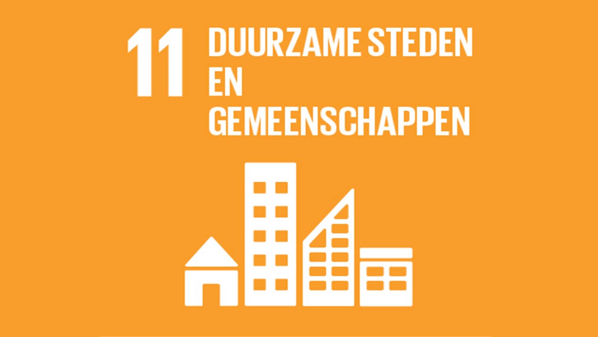 Doelstelling 11 van de VN "duurzame steden en gemeenschappen".