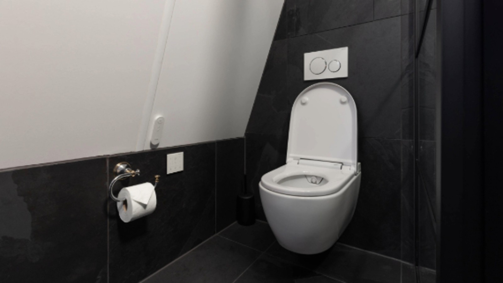 Geberit Alba douchewc in een hotelkamer Geberit Alba douchewc in een hotelkamer