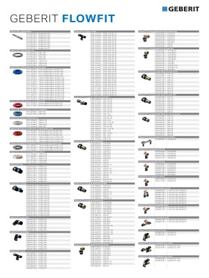 Geberit FlowFit assortiment