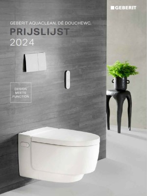 Geberit Prijslijst AquaClean