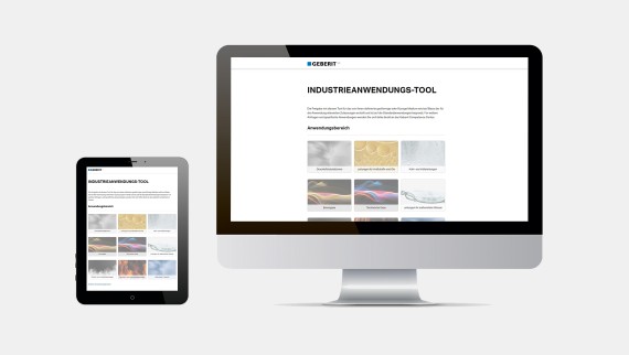 Voorbeeld van de Geberit Industrietool Voorbeeld van de Geberit Industrietool