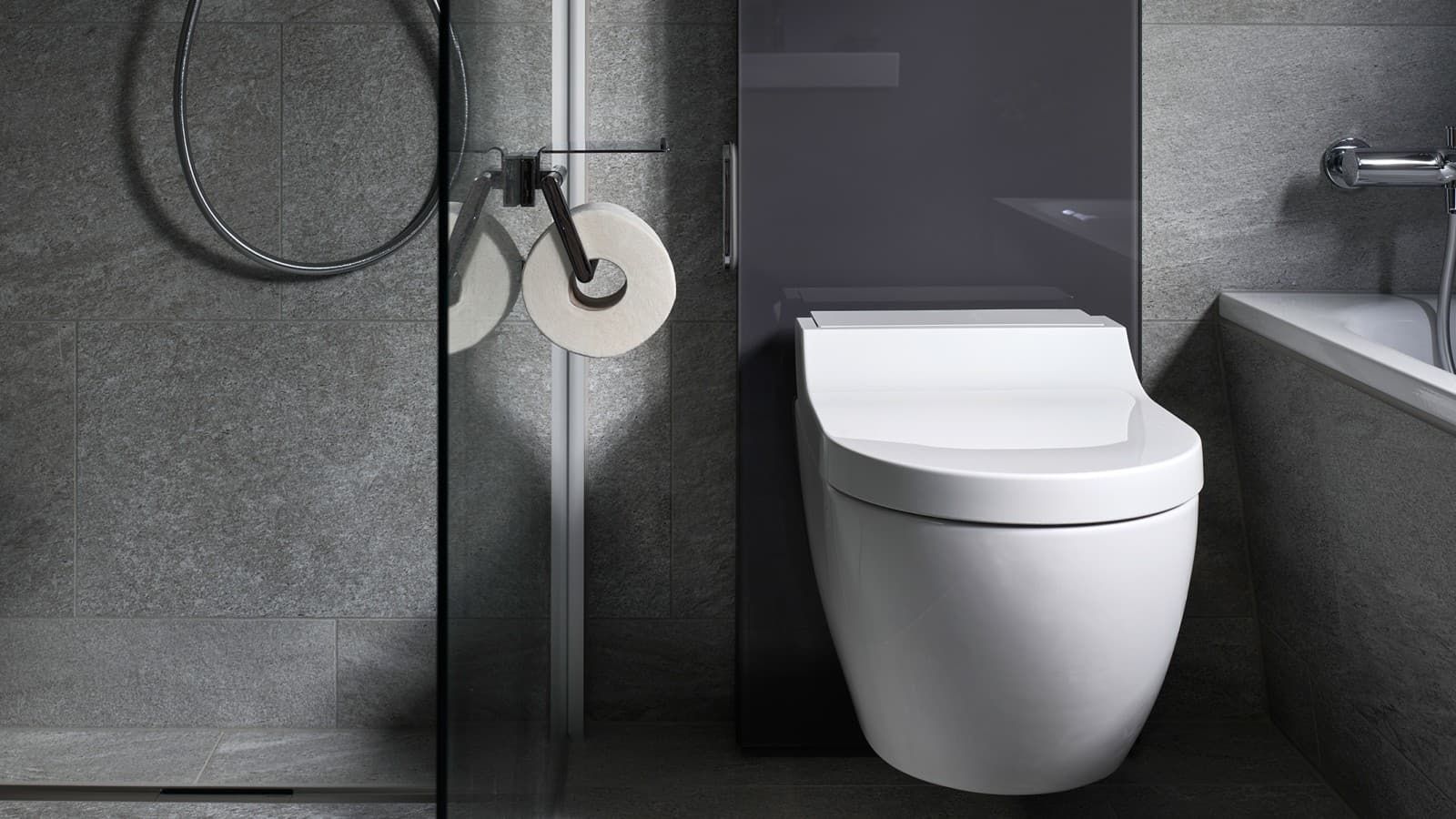 Geberit Monolith met Geberit AquaClean Tuma douchewc Geberit Monolith met Geberit AquaClean Tuma douchewc
